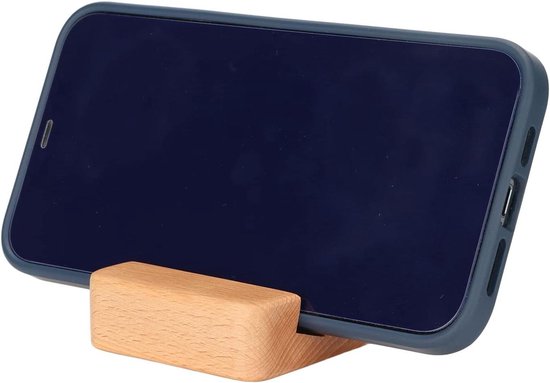 Bamboe Telefoonhouder Met Geluidsversterker – Natuurlijke Passieve Versterking, Compatibel Met Alle Smartphones, Ideaal Voor Video En Muziek