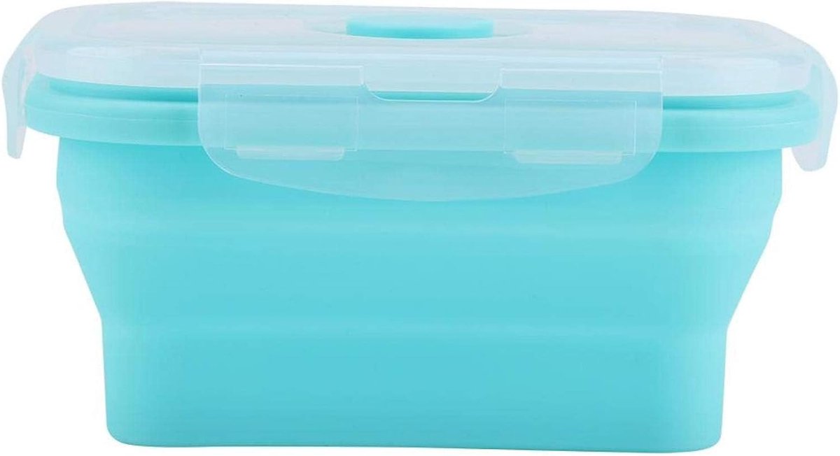 Famanu – Siliconen lunchbox met deksels, opvouwbare meal prep lunchbox set in 4 maten, 1200 ml