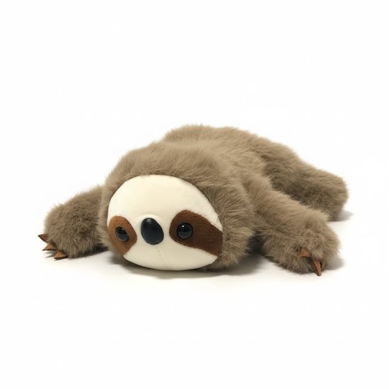Hondenknuffel luiaard pluche eco met piep 22 cm