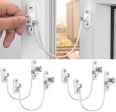 Raamsloten - 4-pack raamsloten, raamstoppers, kinderveilige raamsloten