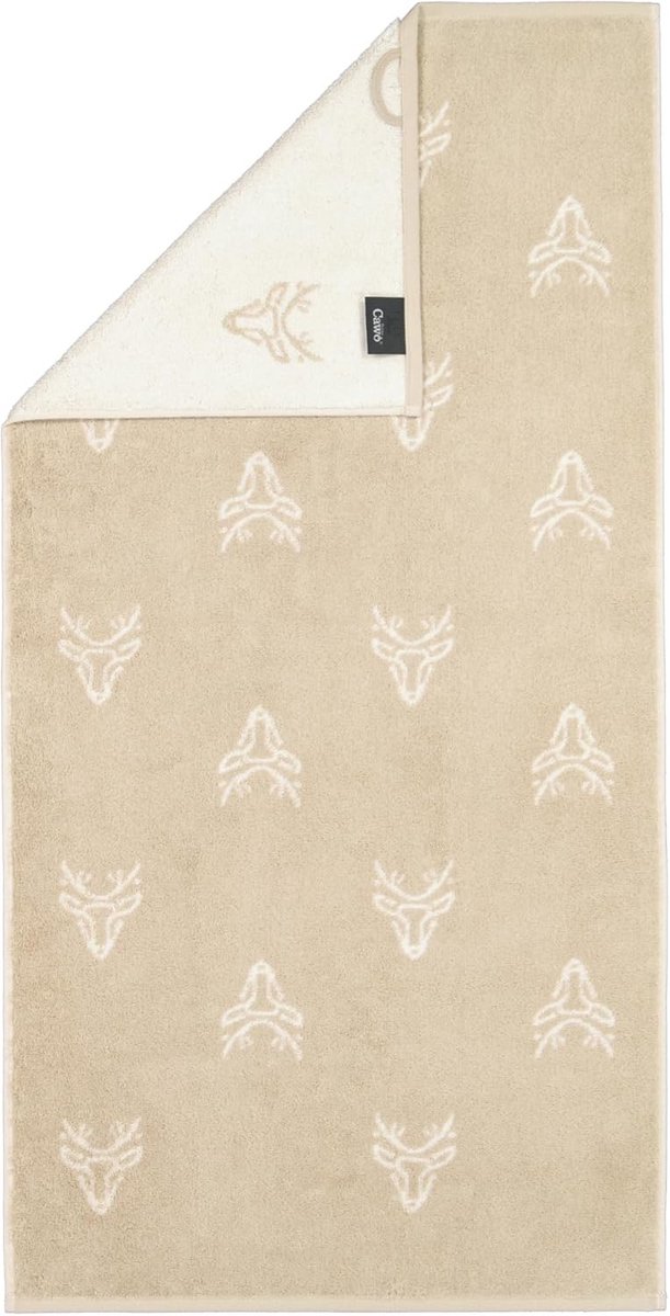 Luxe Badhanddoek Natuurlijk Hertenpatroon Zacht Katoen 70x140 cm