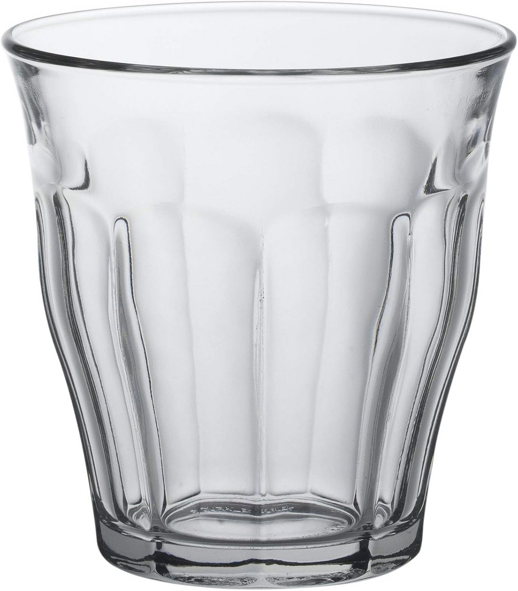 Set van 4 Glazen - Stevig Temperglas - 22 cl Inhoud - Geschikt voor Warme en Koude Dranken