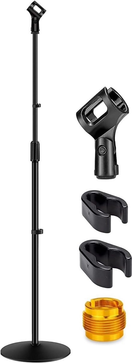Universele Microfoon Standaard met Zware, Compacte Basis