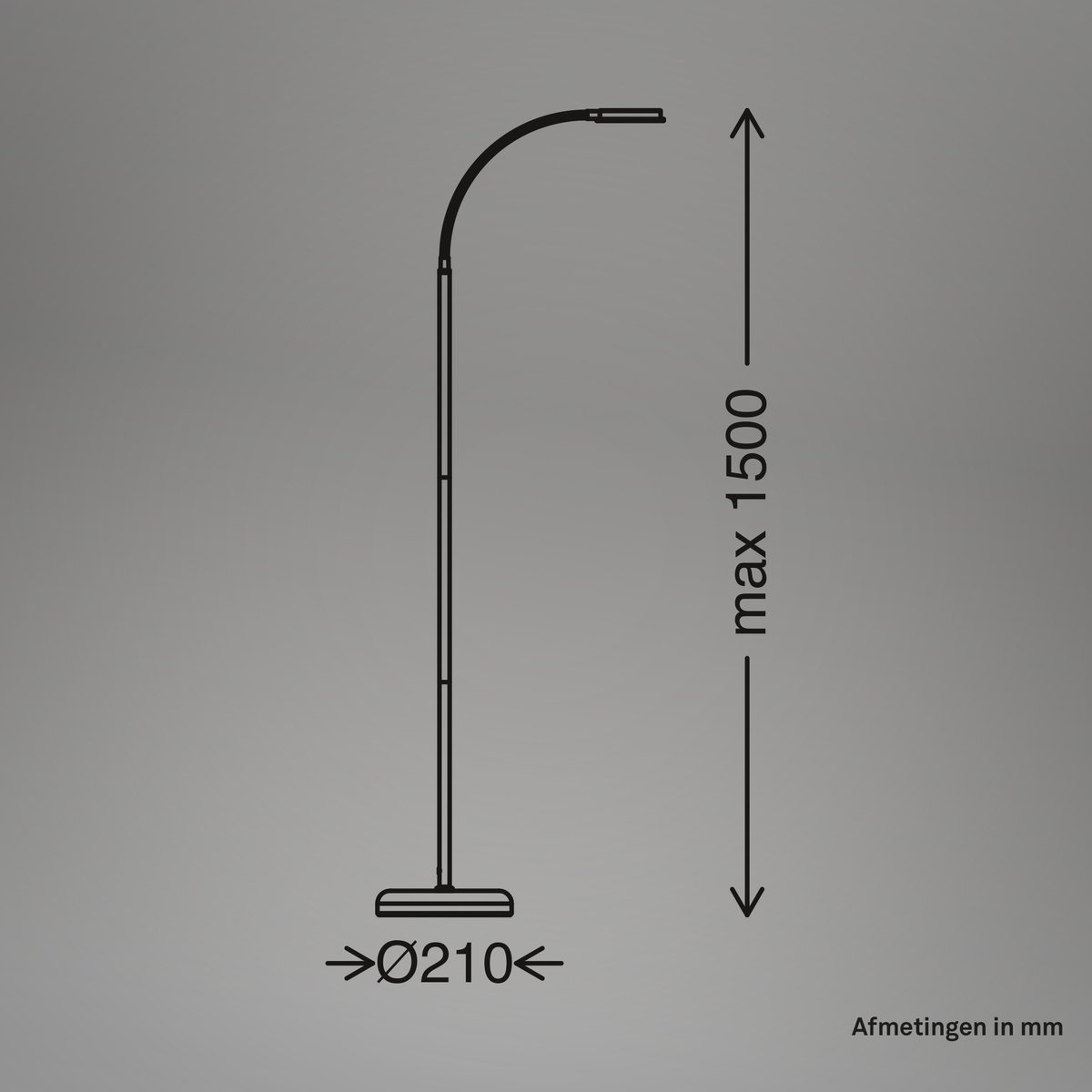 BRILONER Megg - LED Vloerlamp - warm wit licht thumbnail 6