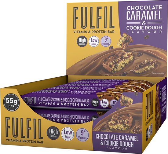 Fulfil Nutrition - Vitamine & Proteïne Repen - Dark Chocolate & Salted Caramel - 15 stuks — afbeelding 5