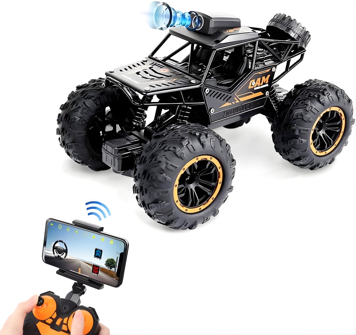 DreamGoods Bestuurbare Auto met Camera - RC Auto voor Volwassenen & Kinderen - Offroad Race Car - voor Buiten en Binnen