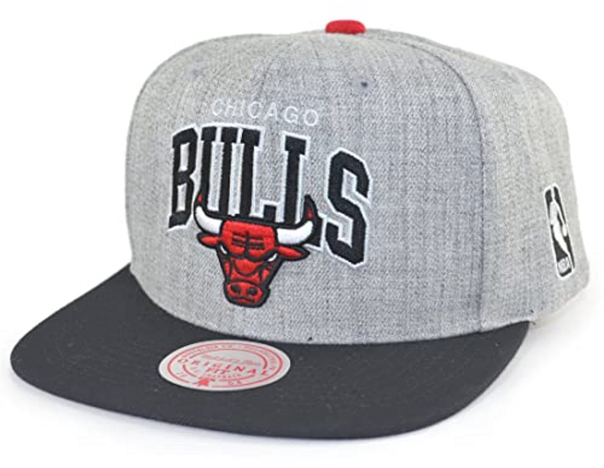 NBA Team Arch Snapback Cap Chicago Bulls - Grijs/Zwart - One Size