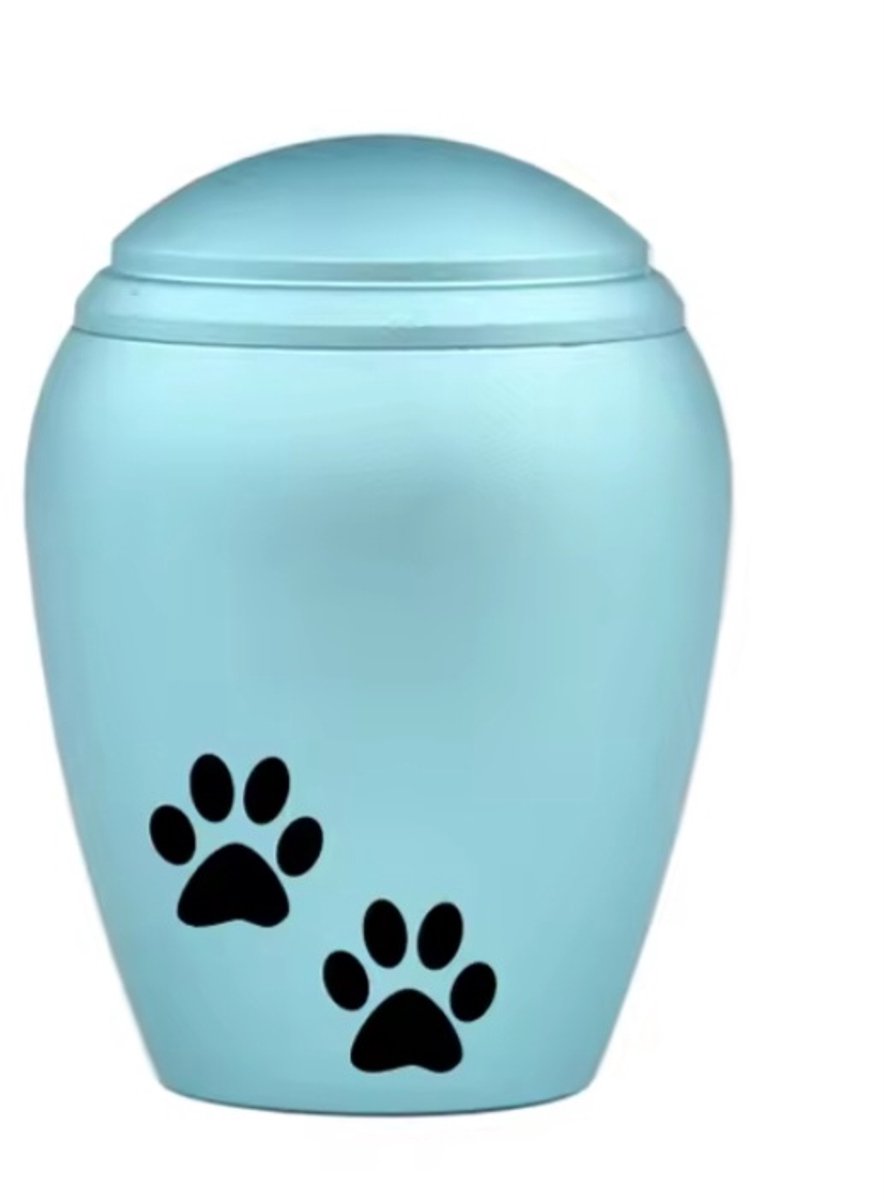 Mini Urn 4cm Poot afdruk Blauw
