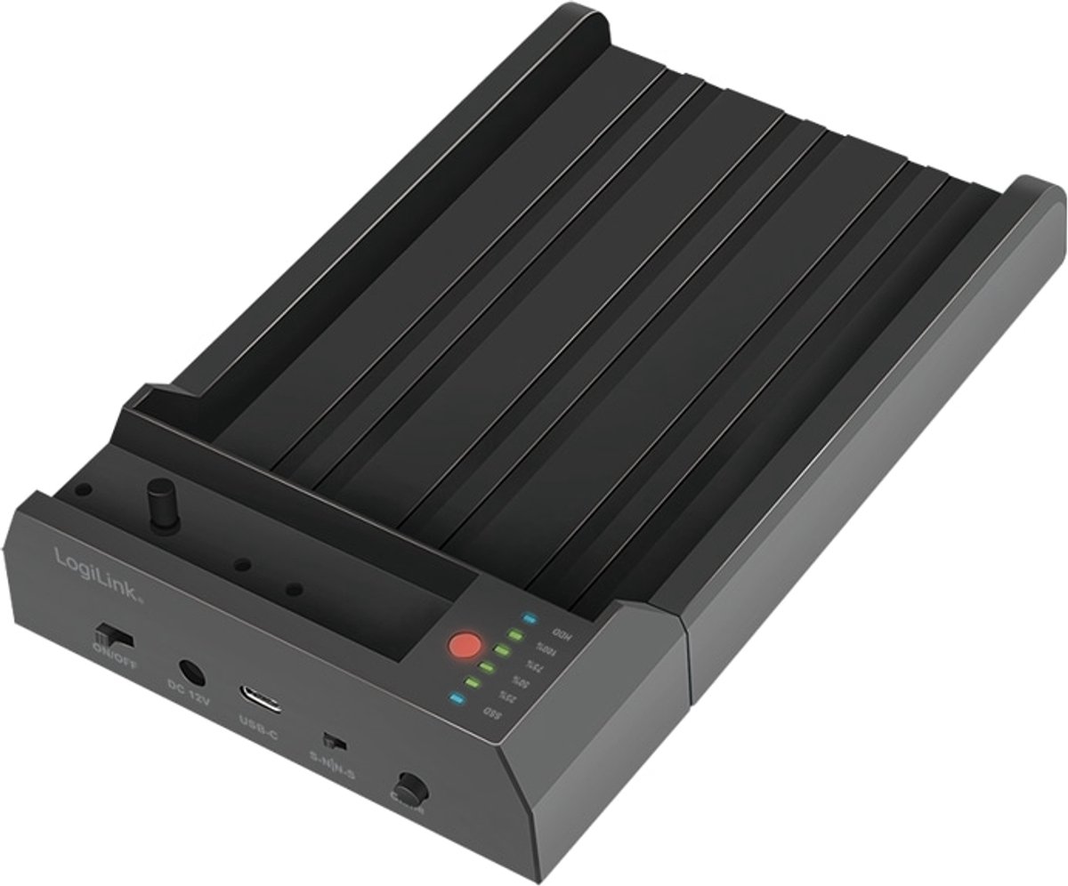 Logilink Quickport - HDD / SSD Dockingstation Schächte: 2 - 2.5 / 3.5 gemeinsam genutzt, M.2 (6,4 cm/8,9 cm gemeinsam