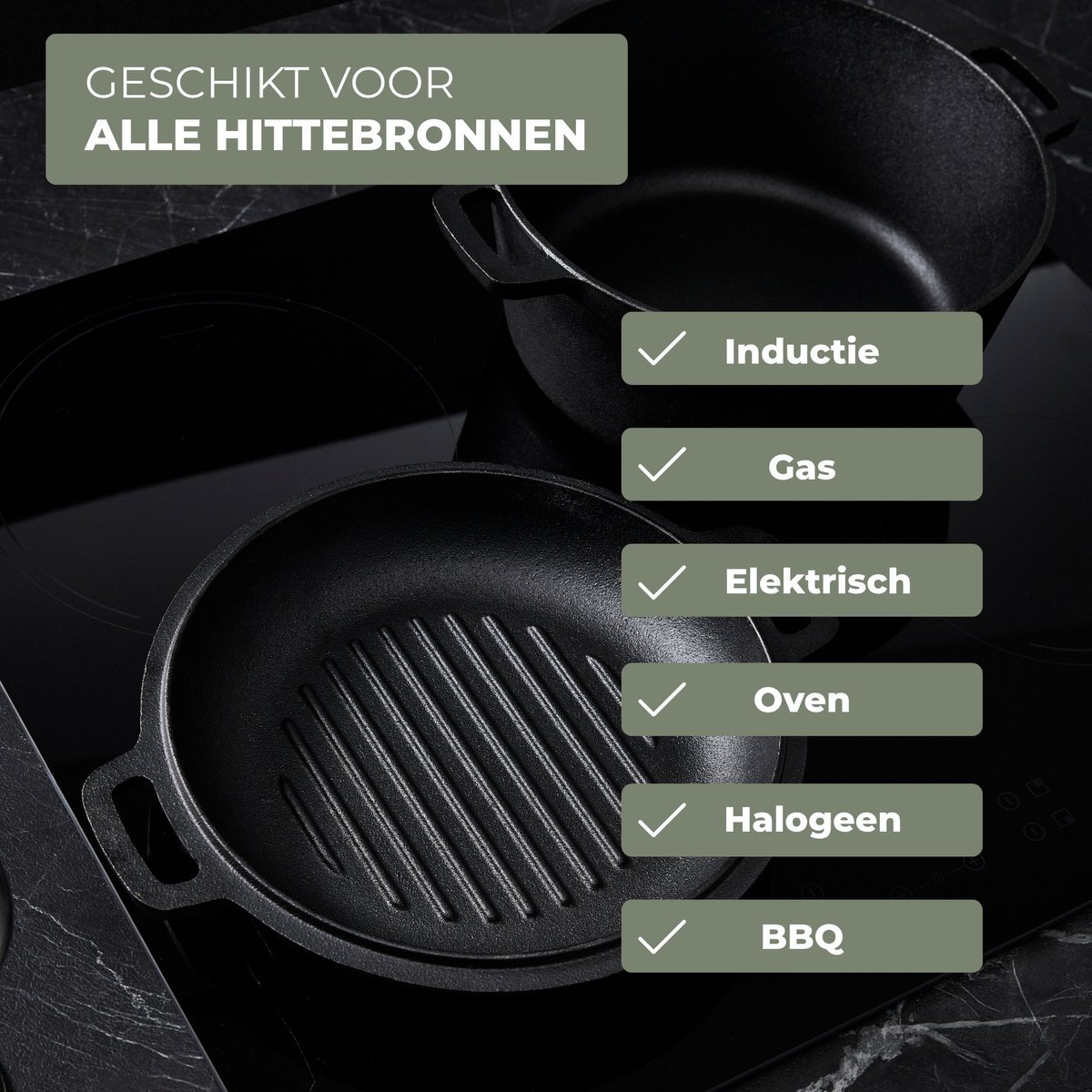 ISENVI ISENVI Byron Gietijzeren Braadpan - afbeelding 3