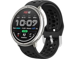 Siliconen bandje - geschikt voor Amazfit GTS / GTS 2(E) / GTS 2 Mini / GTS 3 / 4 (Mini) / Bip (S) / Bip U (Pro) / Bip Lite / Bip 3 (Pro) / GTR 42 mm / Pop (Pro) / Active (2) - zwart