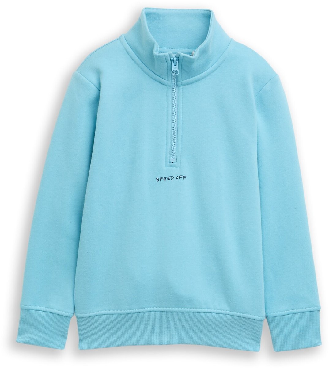 Tom Tailor - Sweatshirt met ritssluiting - Maat 116/122 - elixir blue
