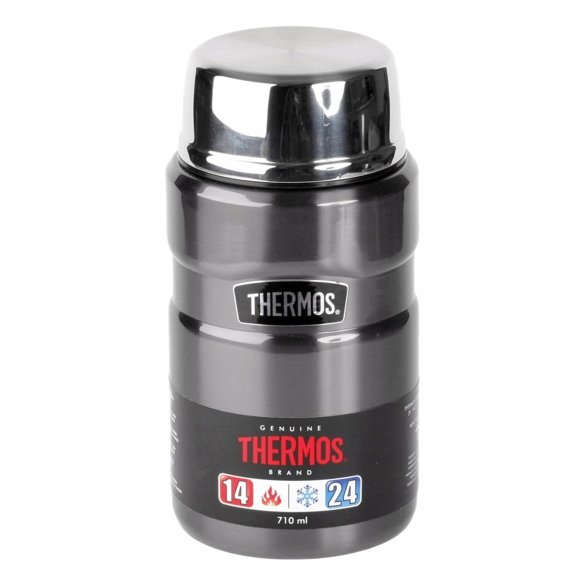 Thermos King Voedselpot 710ml - Thermos Lunchbox Grijs