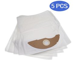 5 Stofzakken, compatibel met Kärcher NT 22/1 Ap L, NT 22/1 Ap Te L stofzuiger, 42 x 26,5 cm, wit