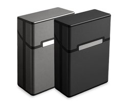 Sigaretten doosje voor 20 stuks - accessoire voor elektrische Sigaretten maker - Houder - Box - RVS