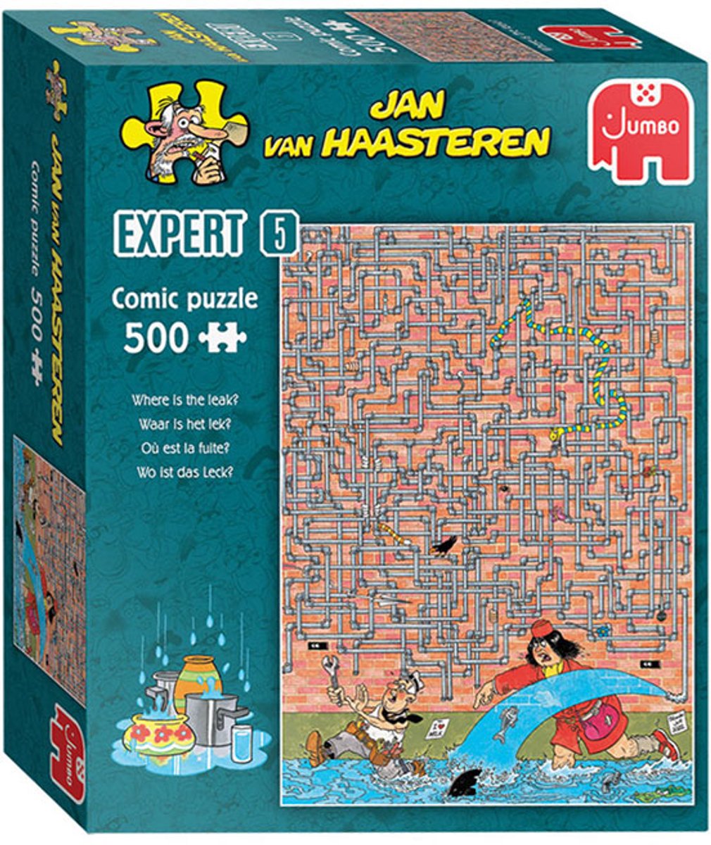 Bol.com Jan van Haasteren Expert - Where is the leak? - 500 stukjes - Puzzel aanbieding