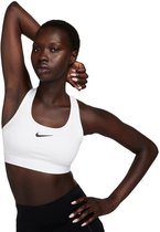 Nike Swoosh Medium Sportbeha - Medium Support - Wit - Maat XXS - Dames