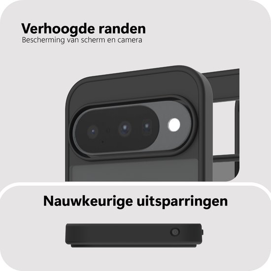 Étui Cazy compatible avec Google Pixel 10 / 10 Pro et MagSafe - Coque arrière de qualité militaire - Zwart