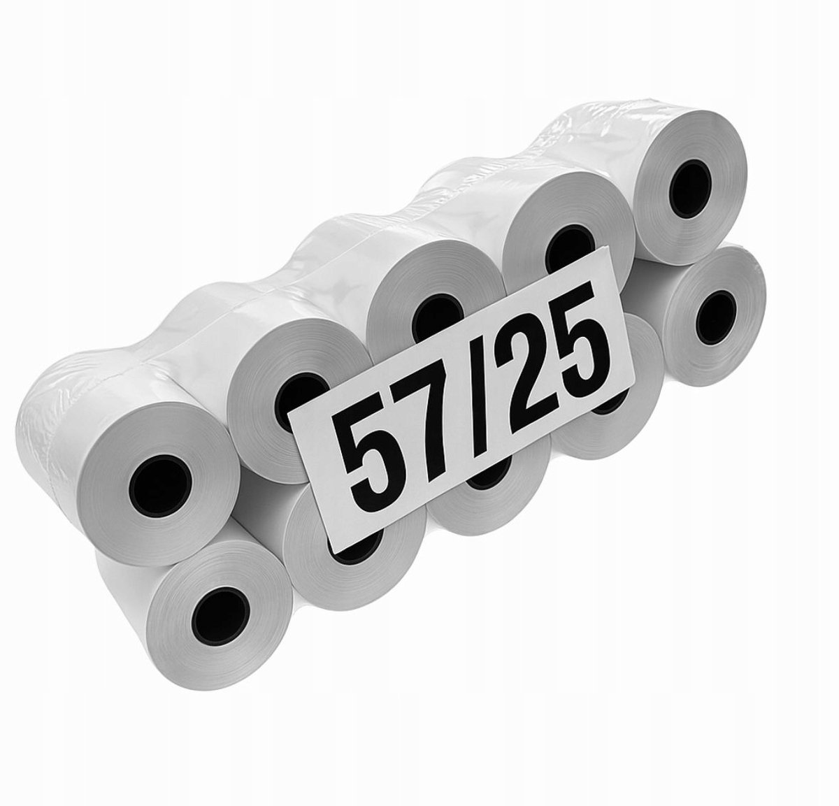 Thermische Kassabonnen Rollen 57mm x 25m - 10 st