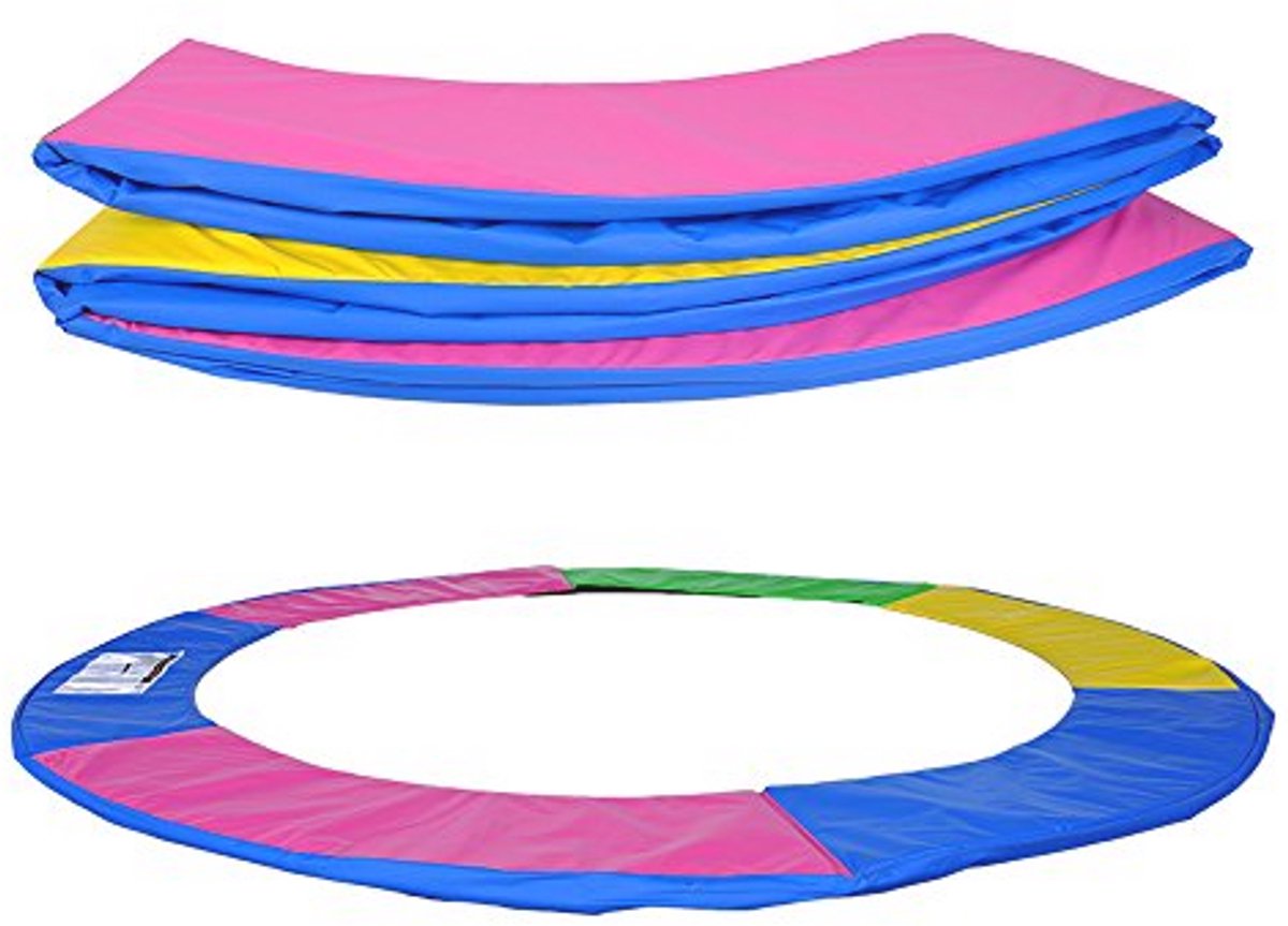 Randafdekking voor Trampolines - UV-bestendig, Bescherming Voor 244-427 cm Trampolines, Kleurrijke PVC