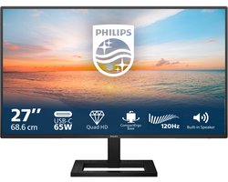 Philips 1000 series 27E1N1600AE - QHD IPS Monitor - USB-C 65w - Speakers - 27 inch
