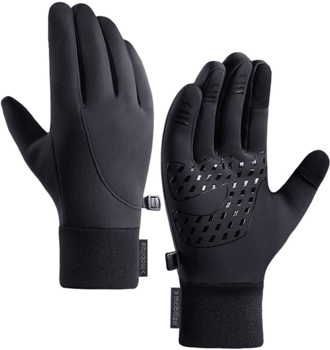 Mobilize Touch Gloves Large Black