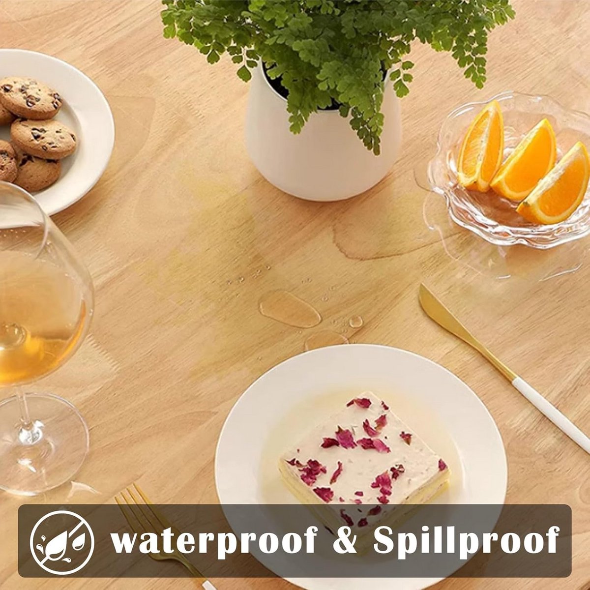 Transparant PVC Tafelkleed 100x140 cm - Waterdicht en Afwasbaar Tafelbescherming
