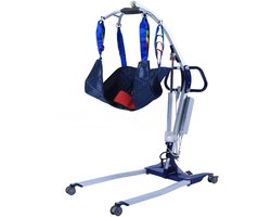 COMFYGO PL-3000 Elektrische Opvouwbaar patiëntenlift met tilband, Transferhulp Tillift, medische heavy-duty hydraulische patiëntenlift, te openen lage basis voor thuisgebruik.