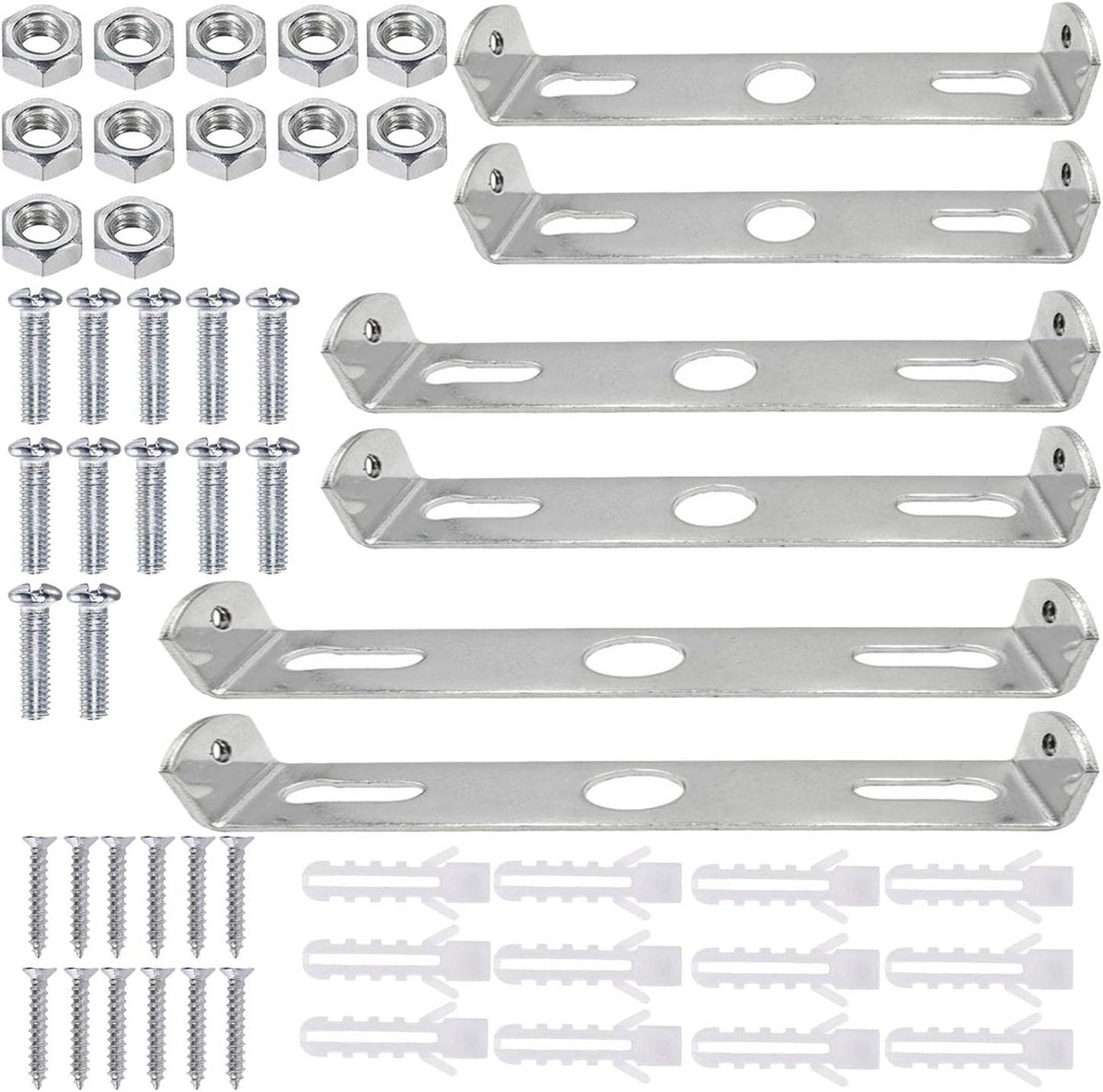 6x Plafondlamp Ophangset - Eenvoudige Montage Bevestiging voor Hanglamp & Kroonluchter