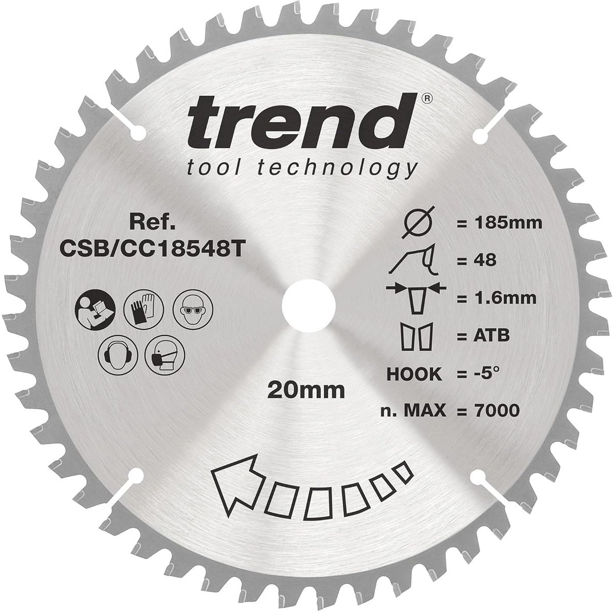 Zaagblad 185mm 48 Tanden Hardhout & Zacht Hout voor Verstekzaag