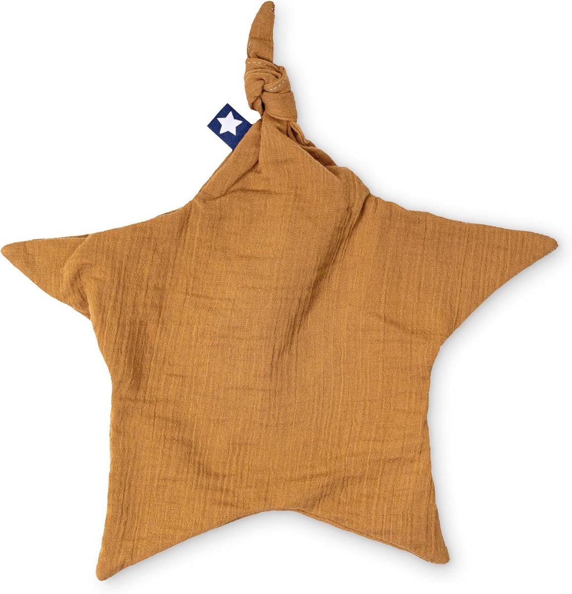 Zacht Knuffeldoekje van Mousseline Katoen in Stervorm, 35 cm, Oeko-Tex Gecertificeerd