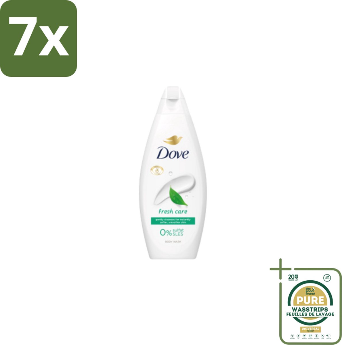 7 x Dove – Douchegel – Fresh Care – 250 ml - Grootverpakking - Koffiezetapparaat - Koffiezetapparaat - Koffiezetapparaat