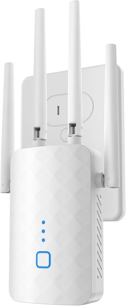 Wifi Versterker 1200 Mbit/s Dual Band (2.4GHz & 5GHz) met LAN-poort - Universele Repeater