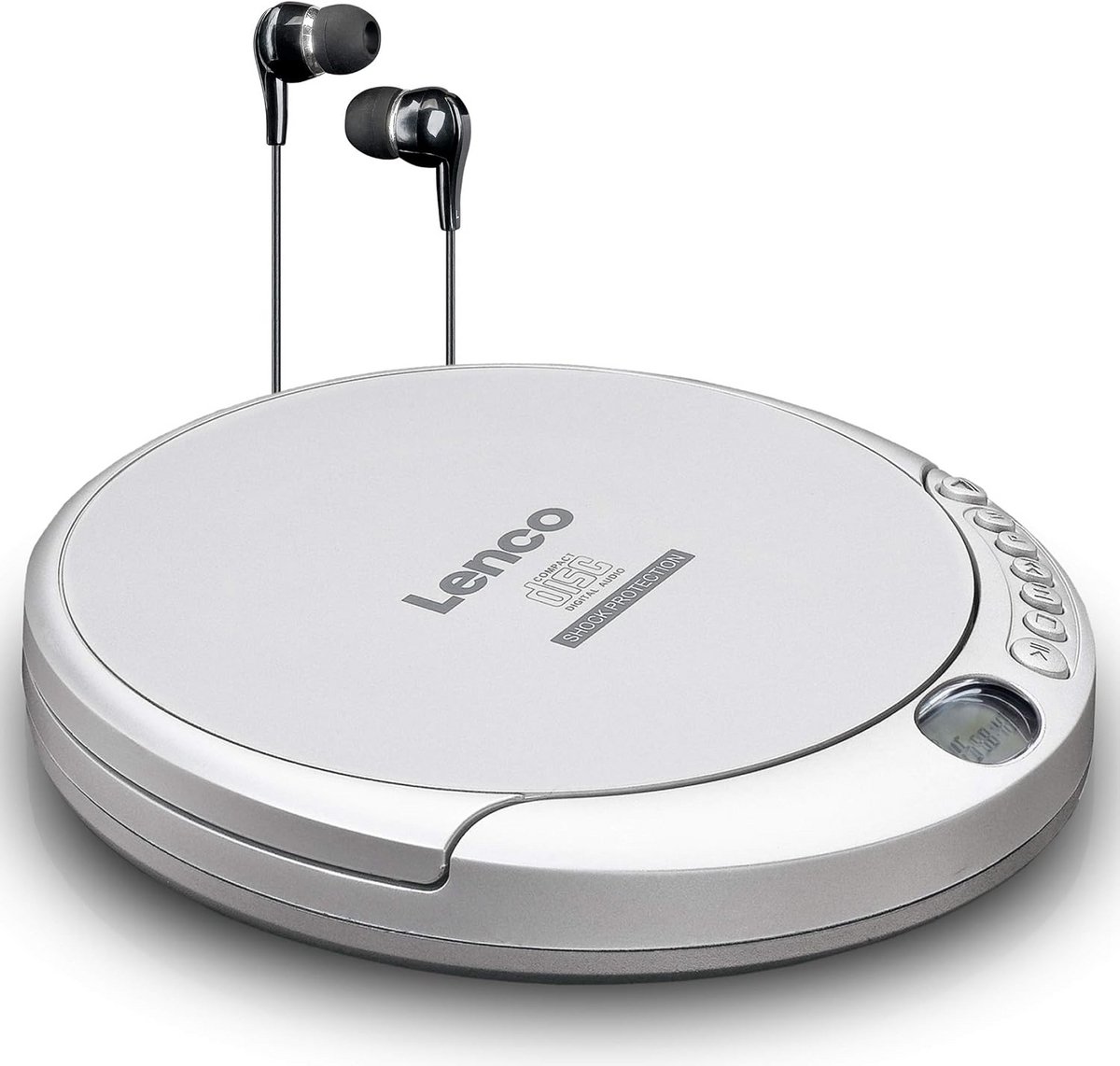 Draagbare CD-speler met CD, CD-R, CD-RW en MP3 Afspeelmogelijkheid - Zilver