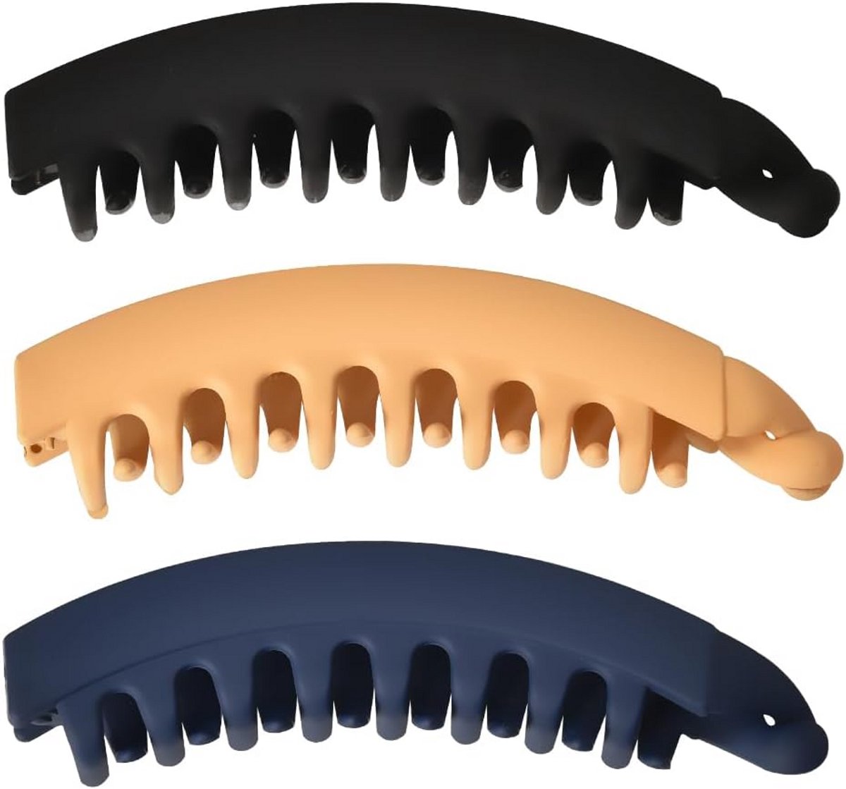 Grote Anti-slip Bananenclip Set Haaraccessoires voor Dik & Krullend Haar - 3 Stuks