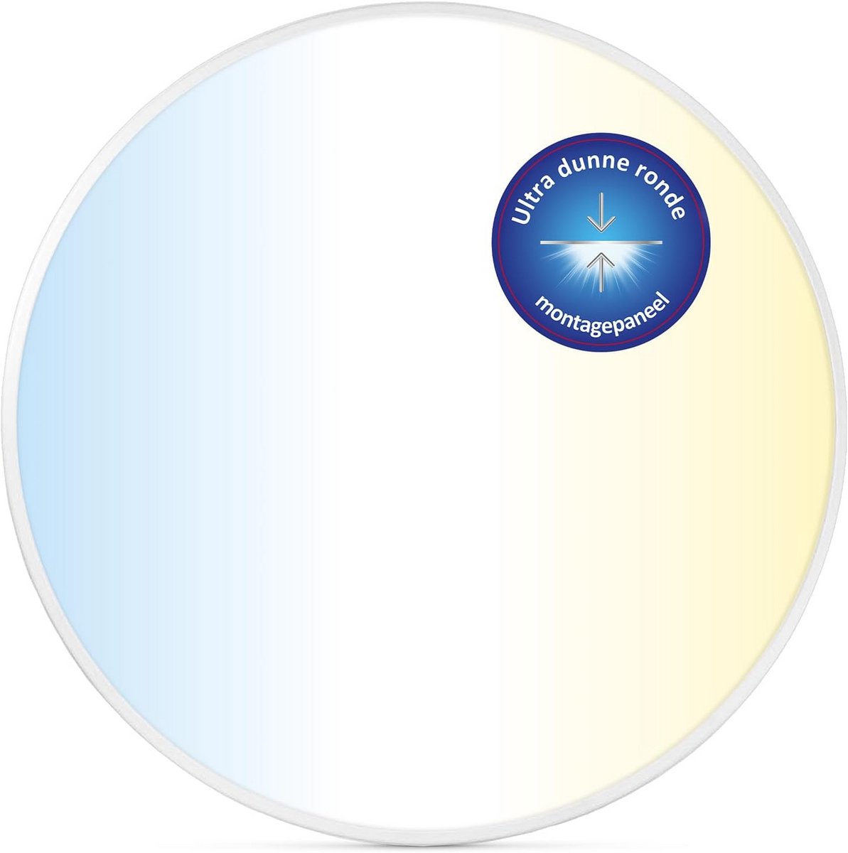 Ronde LED Plafondlamp of Wandlamp Ø600mm - Instelbare Lichtkleur (3000K-6000K) - 40W Flicker-vrij