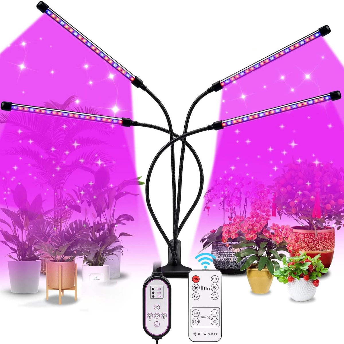 Led Groeilamp - Kweeklamp LED Full Spectrum - Grow Light - Groeilamp voor planten - 360° - Automatische Timer - Full Spectrum - Bloeilamp - Kweeklampen Binnen