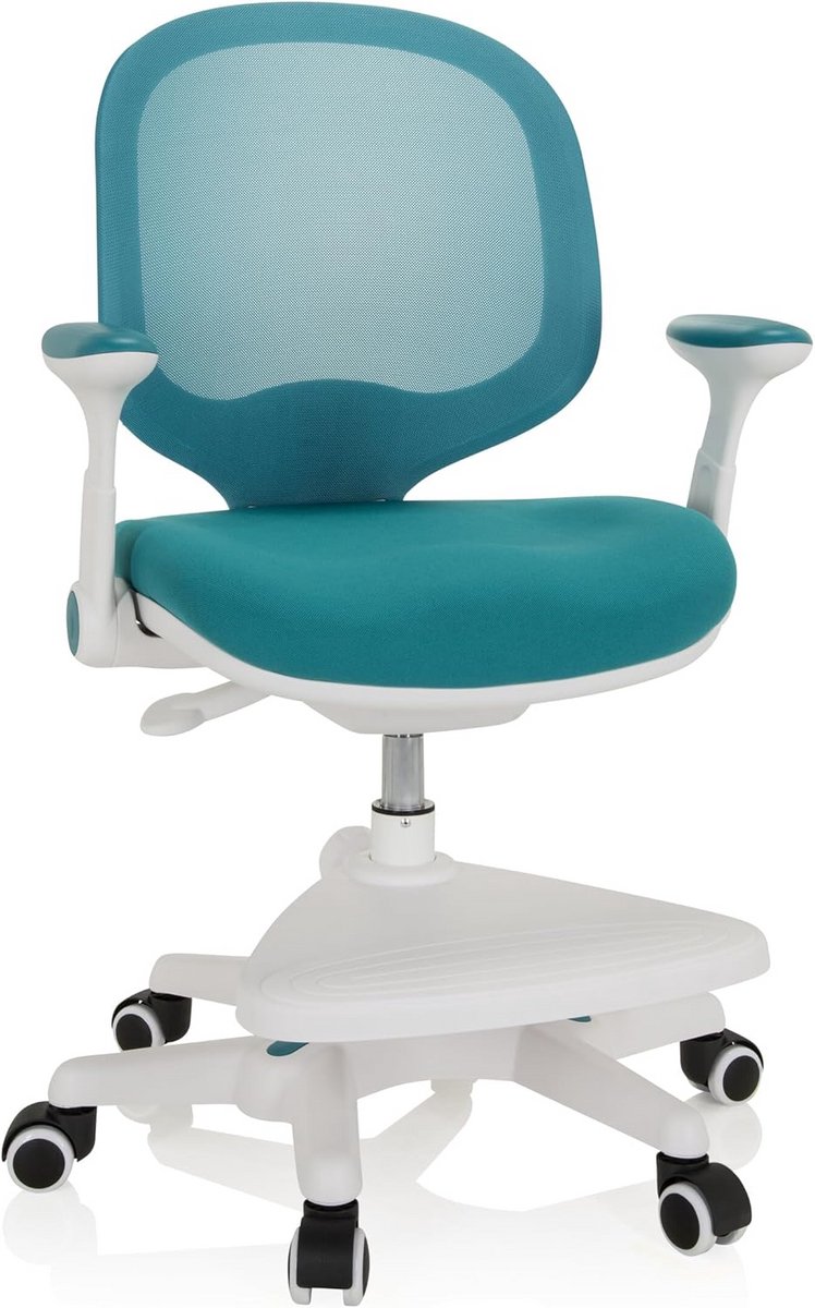 Ergonomische Kinderbureau stoel Blauw - In Hoogte Verstelbaar met Voetensteun
