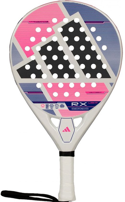 Adidas Rx Series Light 2026 Padelracket Dames - Wit / Roze | Maat: UNI