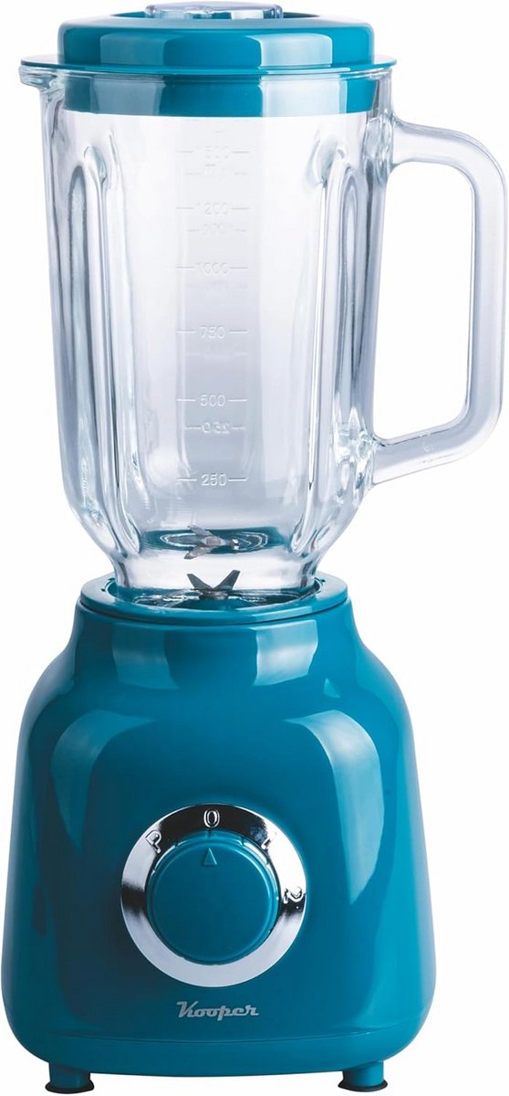 Krachtige Staafmixer 500W met Glazen Kan 1.5L en 2 Snelheden Ideaal voor Smoothies en Milkshakes