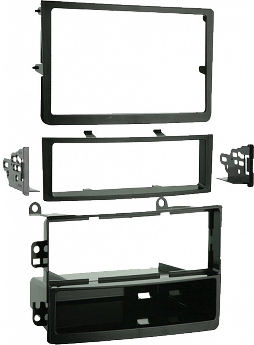 2-DIN Paneel Nissan 350Z 2006-2009 Kleur: Zwart