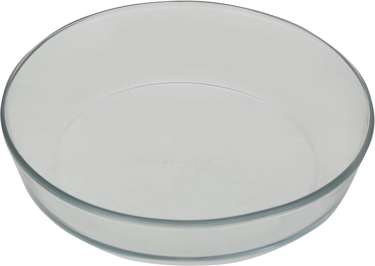 Ronde Glazen Braadpan met Deksel - 2.4 Liter Inhoud - Ovenbestendig