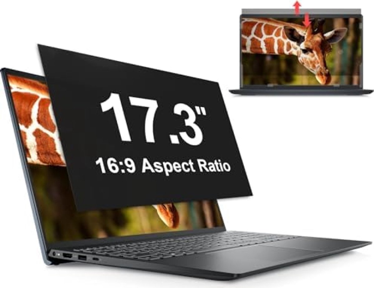 ST TRADING Privacyfilter voor 17,3 inch laptopscherm - UV-bescherming en blauwlichtfilter