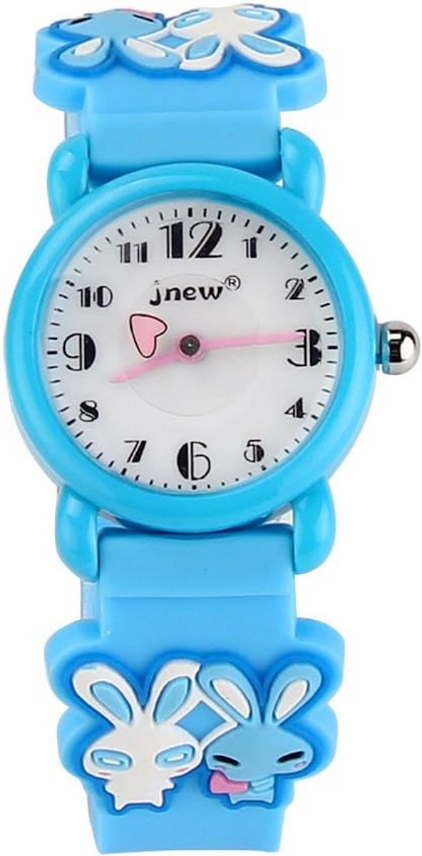Waterdicht Kinderhorloge met 3D Cartoon Wijzerplaat en Siliconen Band