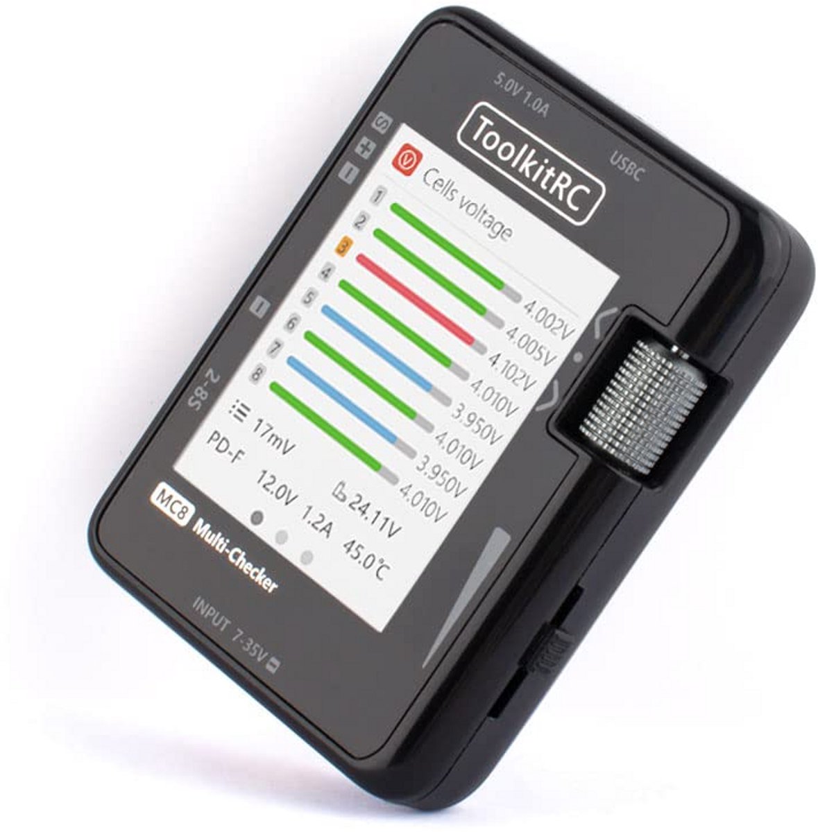 Professionele Batterij Tester en Balancer voor Lipo, met LCD Scherm en USB Output
