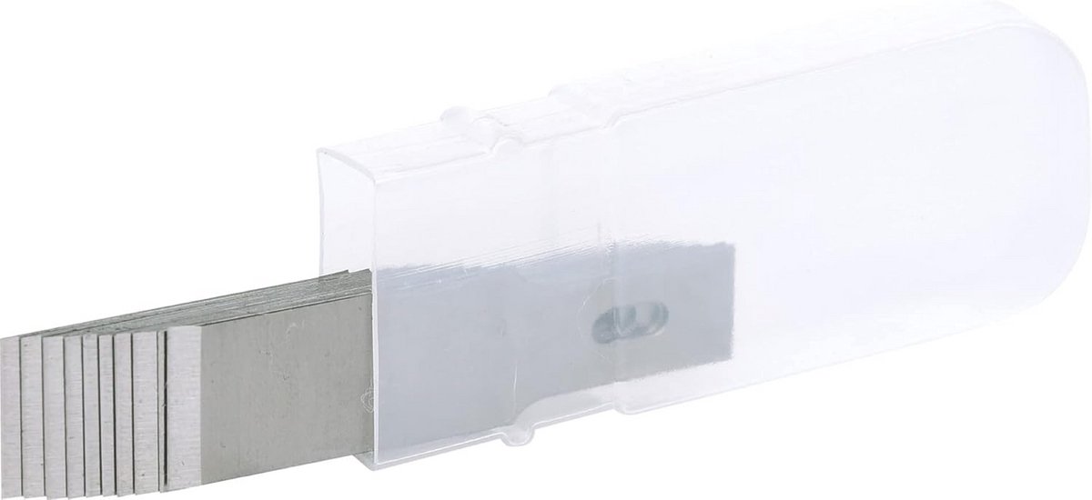 Set reservemesjes voor hobbymes, 12mm, rechte snede, 10 stuks