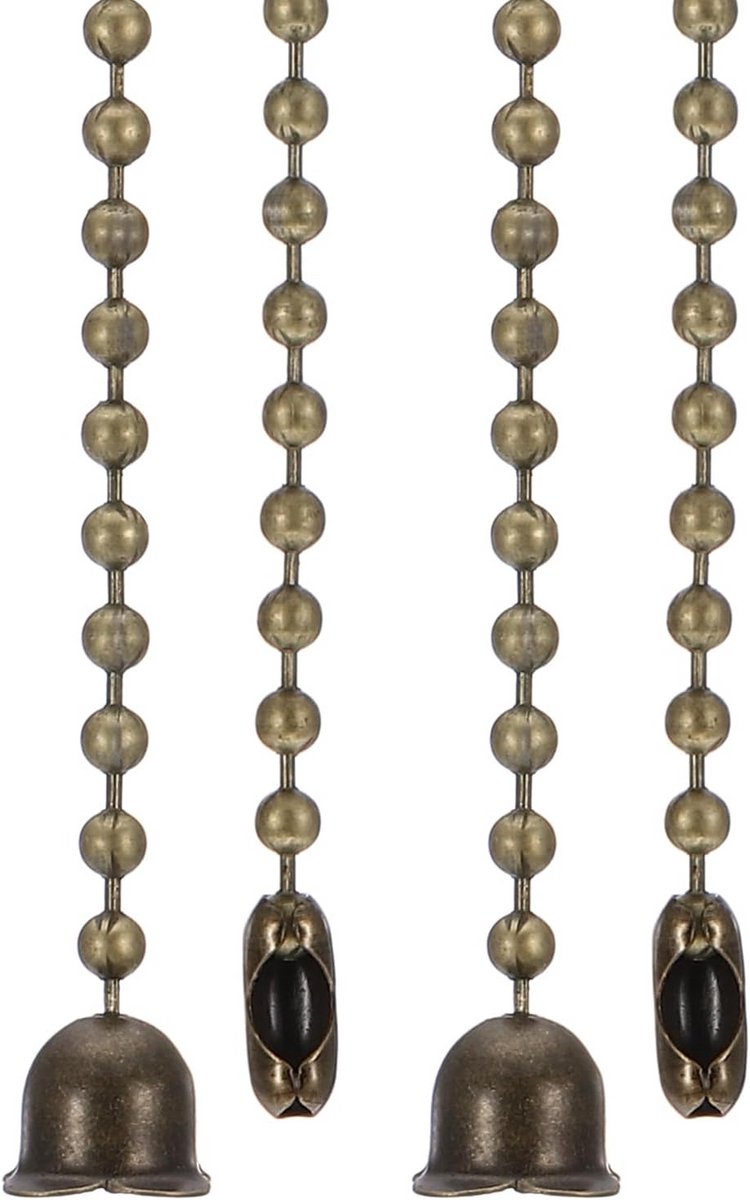 Trekkoordverlenger voor Plafondventilator en Lamp - 2 Stuks Bronzen Kettingset