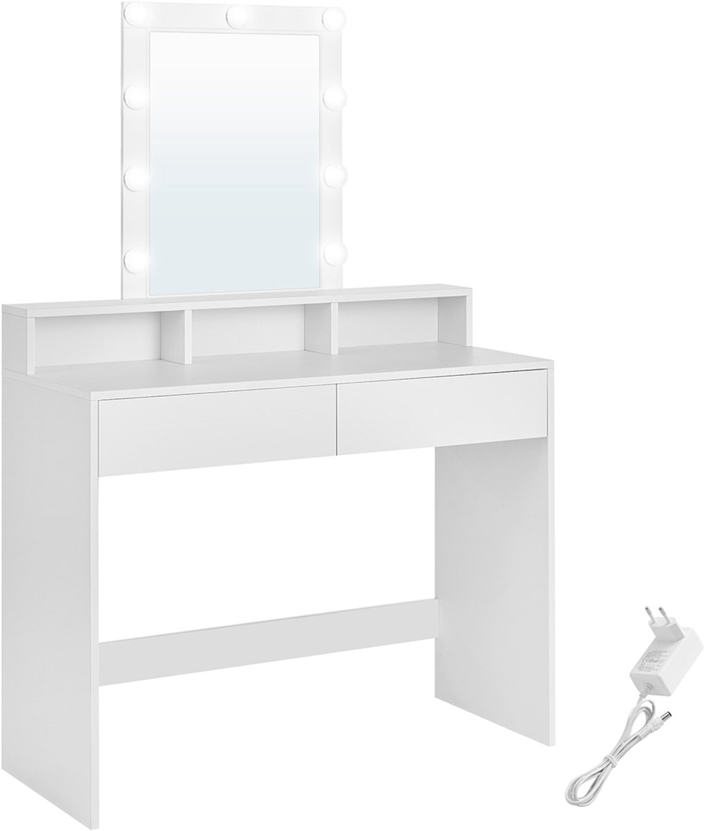 Kaptafel – Modern model – Met ledverlichting – Wit