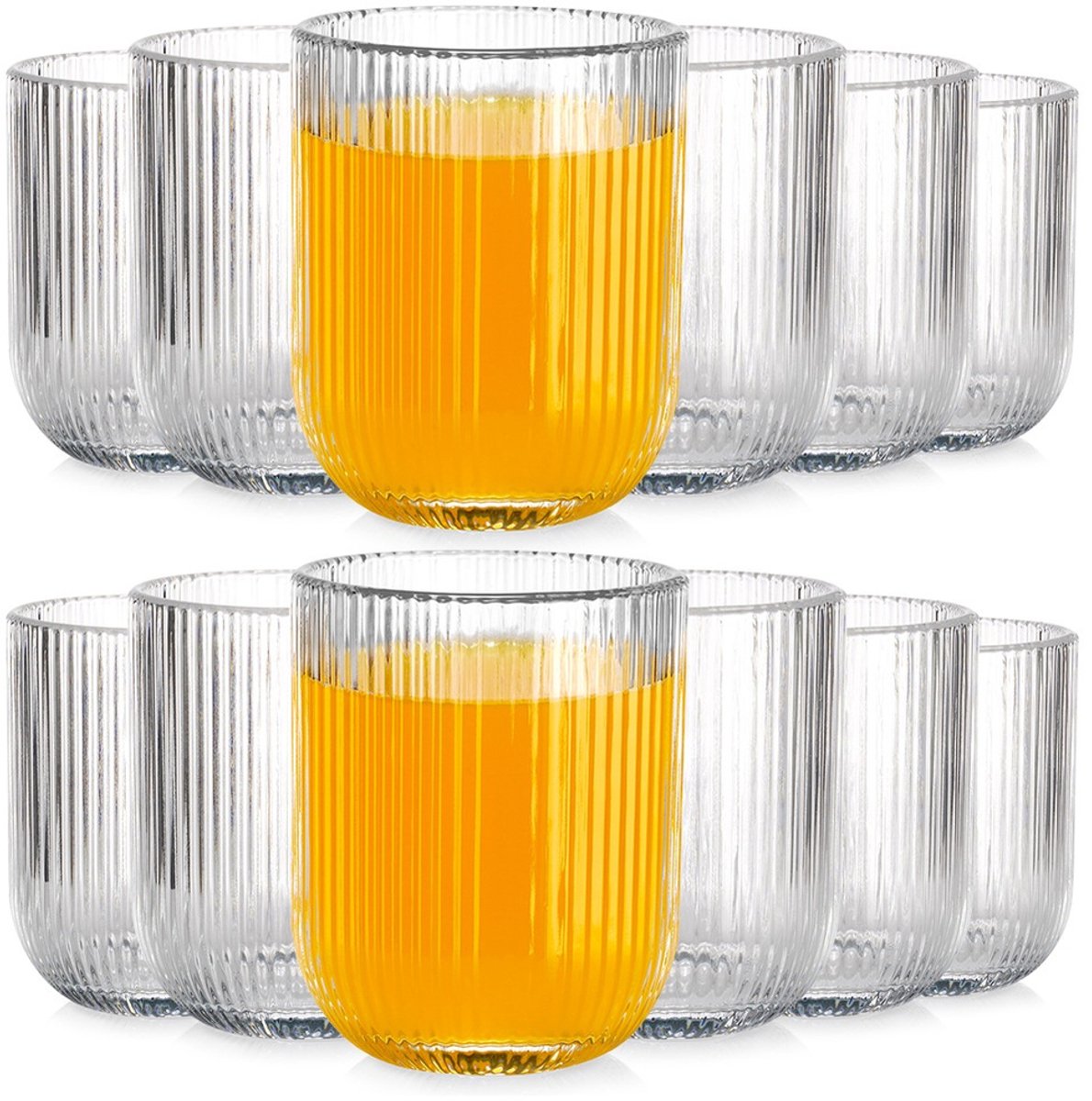 Drinkglazen 250 ml 12 stuks - Waterglazen - Glazen - Limonadeglazen