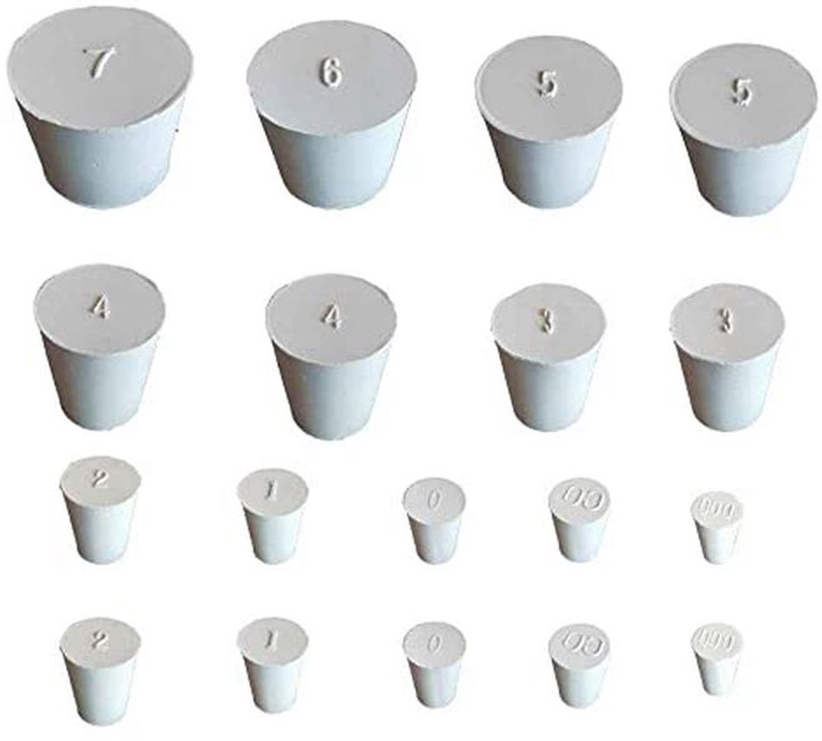 Rubberen Stoppen Set | 8mm tot 37mm | 18 Stuks voor Ballonflessen en Watertanks